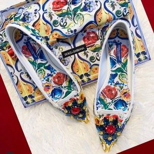Dolce & Gabbana Embellished Ballerina Flats